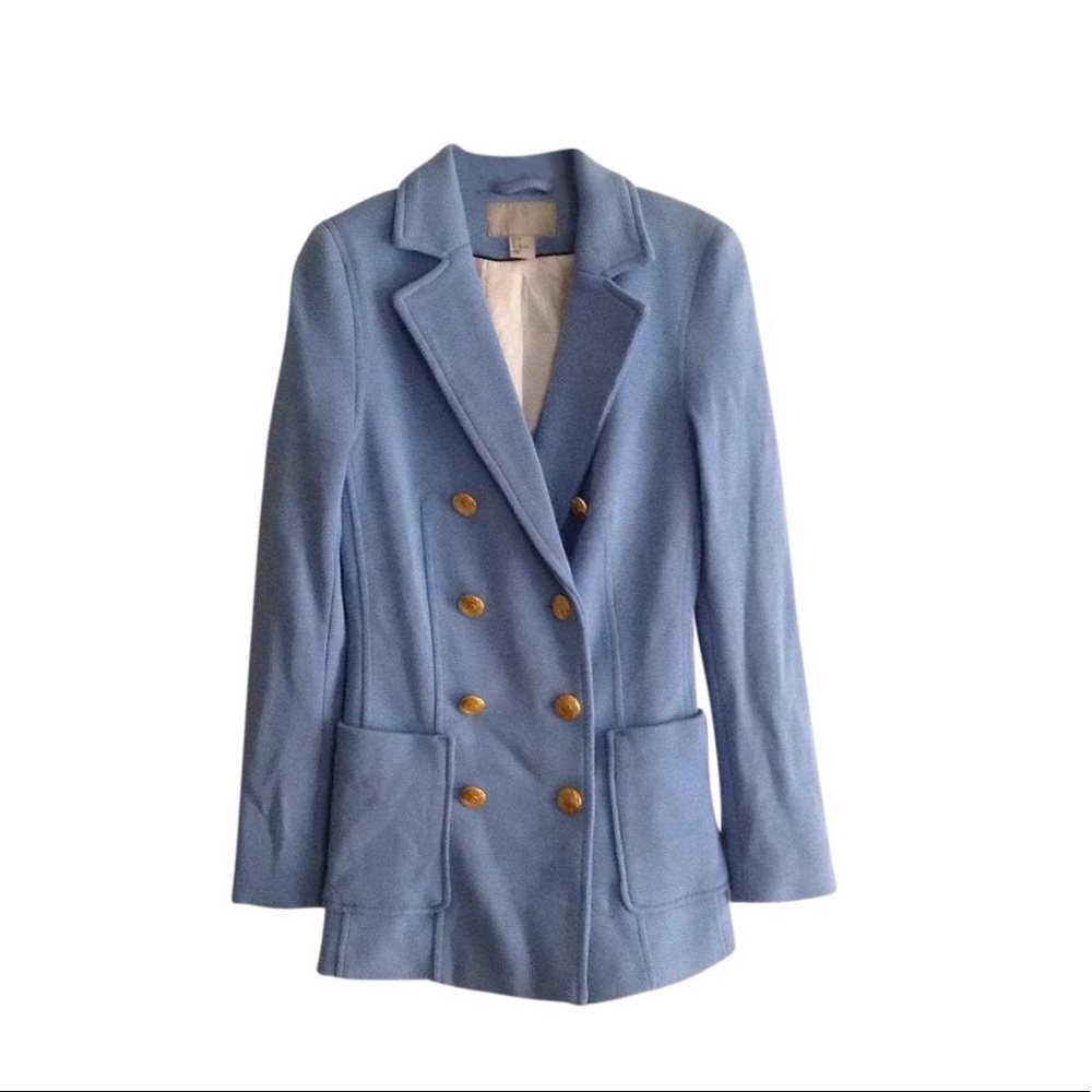 BNWOT blue blazer with gold buttons